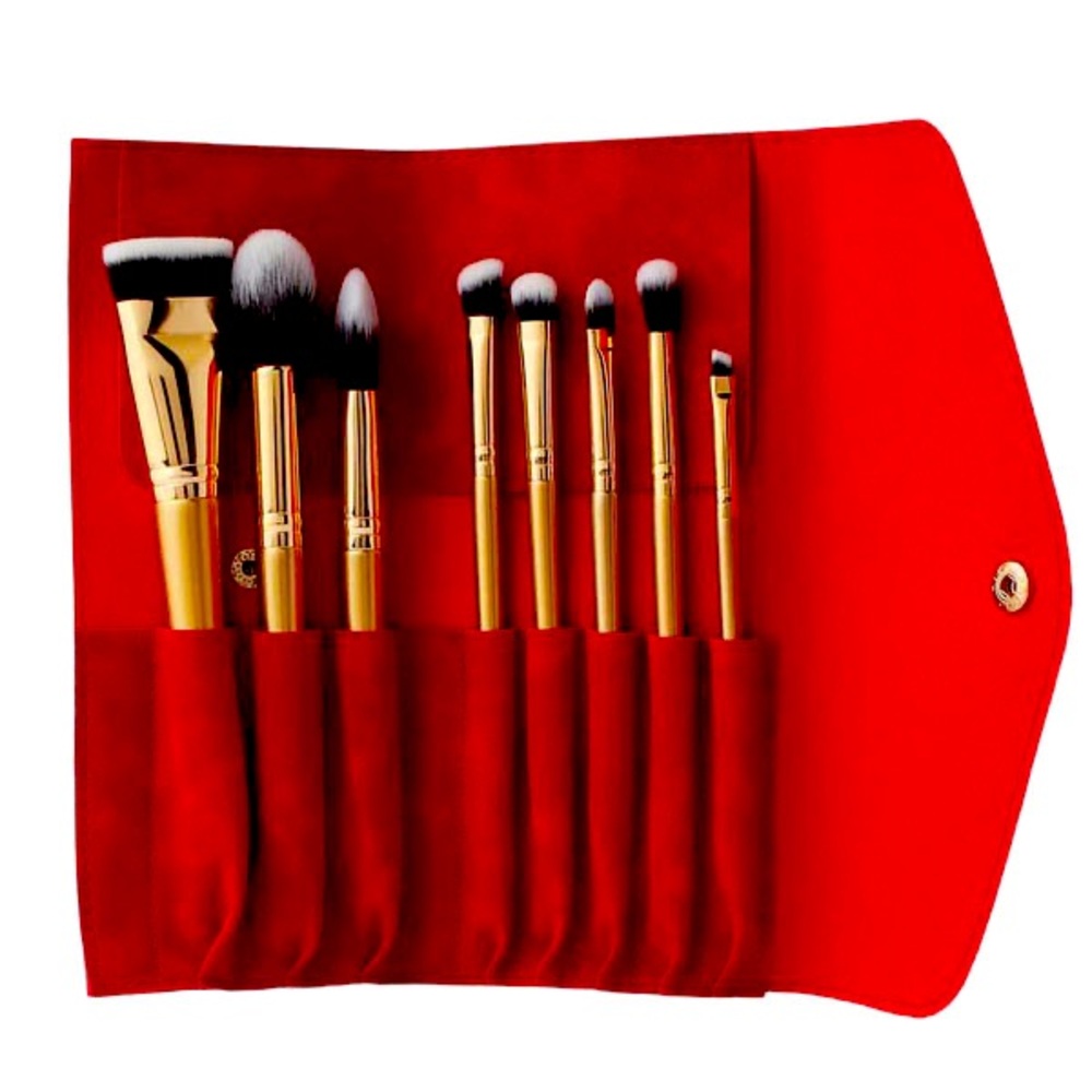NEW LUXIE Glitter and Gold Brush Set.